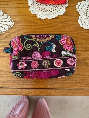 Vera Bradley Quilted Floral makeup bag